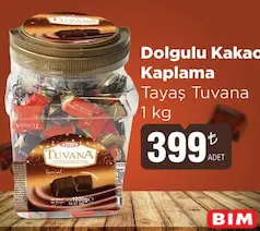 TAYAŞ TUVANA DOLGULU KAKAO KAPLAMA 1 KG fiyat ve kampanya bilgisi